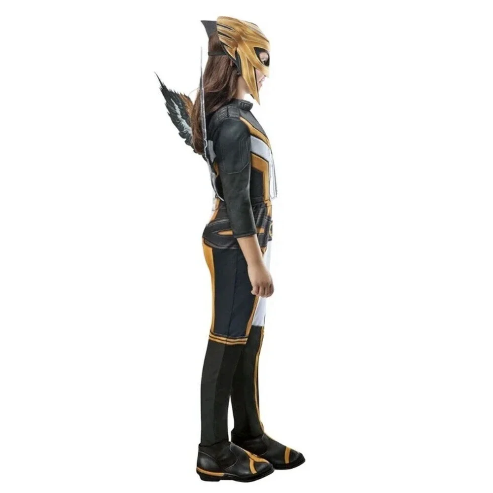 Hawkgirl DC Comics Complete Costume Girls Size M 7-8 Superman Halloween NEW